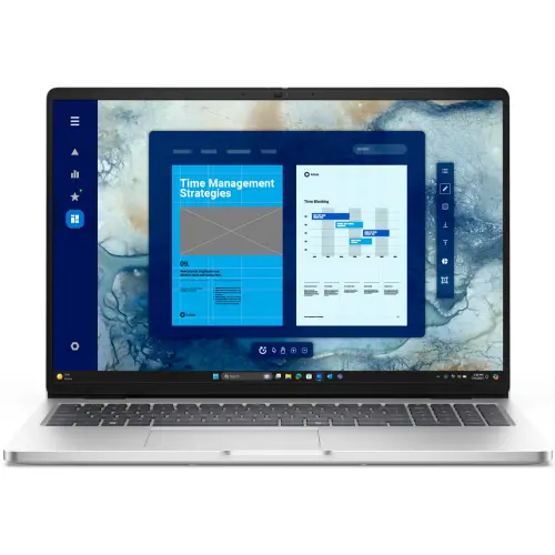 Dell Laptop Dell Pro 16 PC16250, Procesor Intel® Core™ Ultra 7 255U (12M Cache, up to 5.20 GHz), 16 FHD+, 16GB DDR5, 1TB SSD, Intel Graphics, Windows 11 Pro, Argintiu