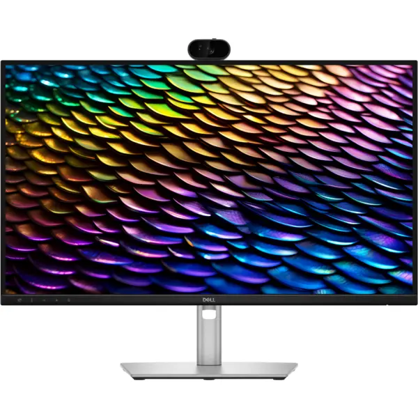 Dell Monitor IPS LED Dell 27 P2726DEB, QHD 2560 x 1440, HDMI, DisplayPort, Camera Web, Boxe, Pivot, 100 Hz, 5 ms Negru/Argintiu