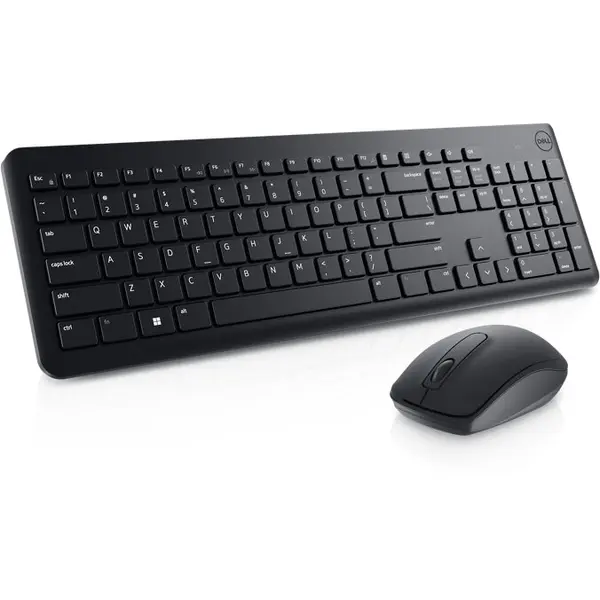 Dell Set tastatura si mouse Dell KM3322W Wireless, QWERTY, Optic, Baterie tastatura 36 luni, Baterie mouse 18 luni