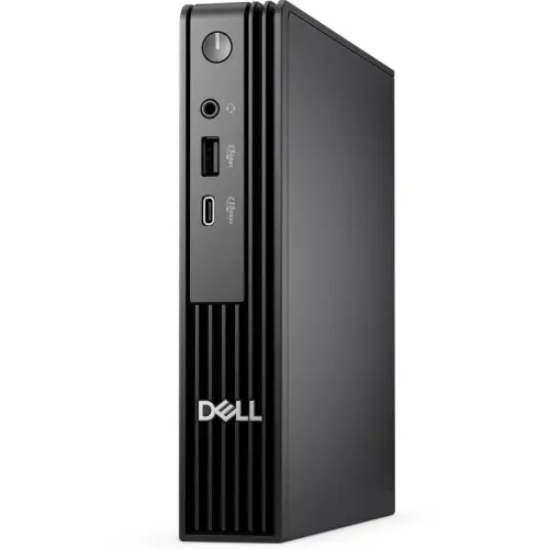 Dell Sistem desktop Dell Pro Micro QCM1255, procesor AMD Ryzen 5 PRO 8500GE, RAM 16GB, SSD 512GB, AMD Radeon 740M, Windows 11 Pro, Negru