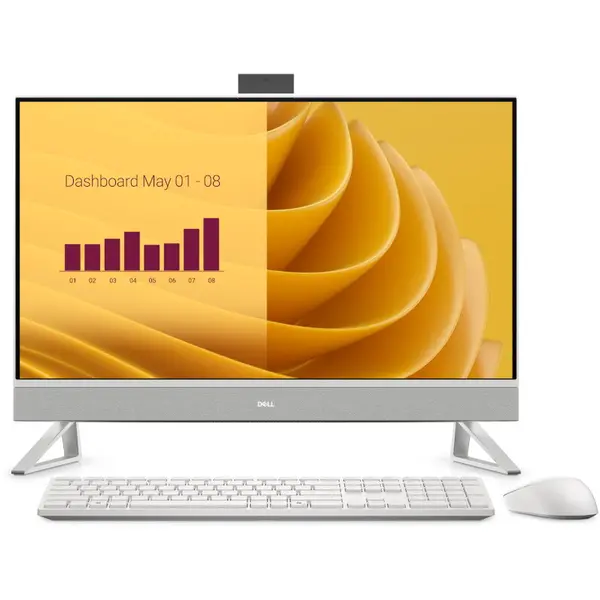 Dell Sistem PC All In One DELL EC27250, 27 inch, FullHD, Touchscreen, Procesor Intel® Core™ 7 150U 5.4GHz Raptor Lake, 16 GB RAM, 1TB SSD, Intel Graphics, Camera Web, Windows 11 Pro