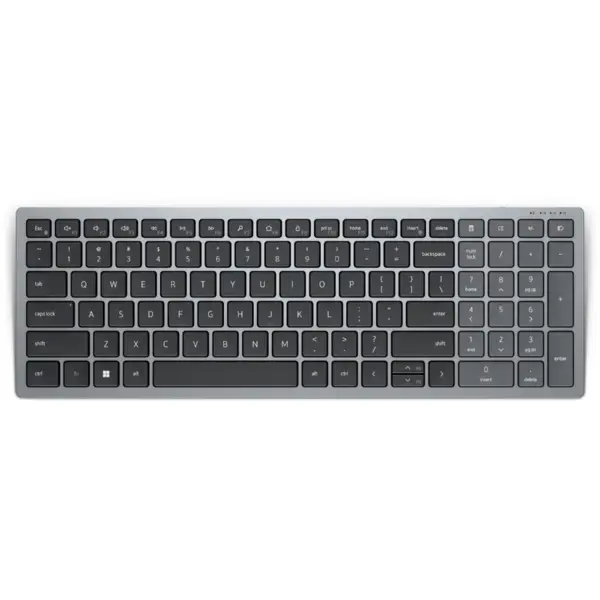 Dell Tastatura Dell Keyboard KB740 Wireless Multi-Device Compact Russian, Wireless, Bluetooth 5.0, QWERTY, Rusa, Gri