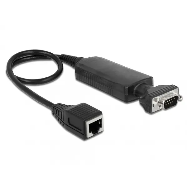 Delock Adaptor LAN RJ45 la serial RS-232 DB9 M-T, Delock 62976