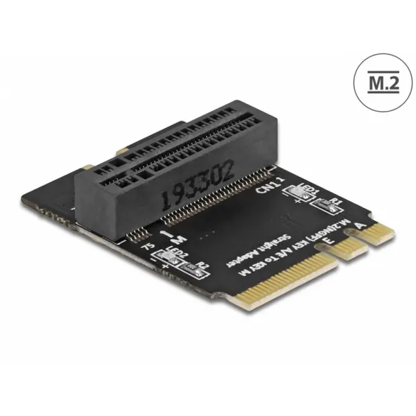 Delock Adaptor M.2 key A+E male la key M unghi 90 grade, Delock 64137