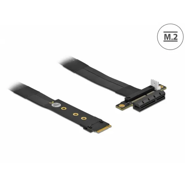 Delock Adaptor M.2 Key M la PCIe x4 NVMe 20cm, Delock 64131