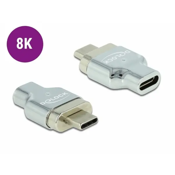 Delock Adaptor magnetic Thunderbolt 3 / USB-C (DP Alt Mode) 8K@30Hz T-M, Delock 66433