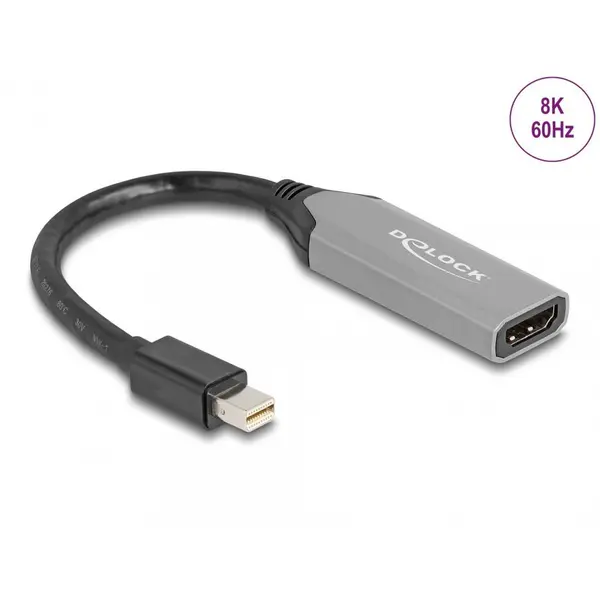 Delock Adaptor Mini DisplayPort la HDMI 8K60Hz cu HDR, Delock 64331