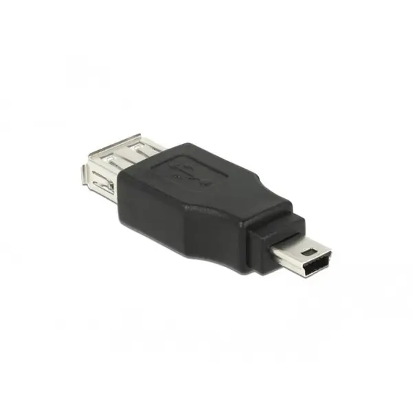 Delock Adaptor mini USB la USB 2.0 T-M OTG, Delock 65399