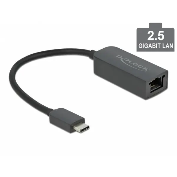 Delock Adaptor USB 3.2-C la 2.5 Gigabit LAN, Delock 66645