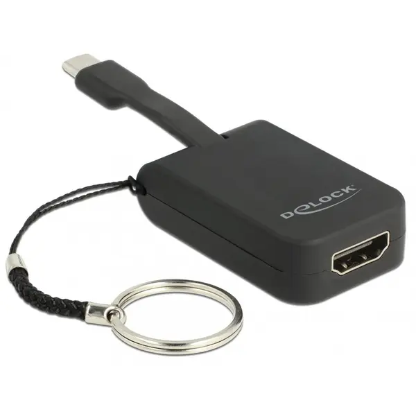 Delock Adaptor USB-C la HDMI (DP Alt Mode) 4K 30 Hz T-M pentru breloc, Delock 63942