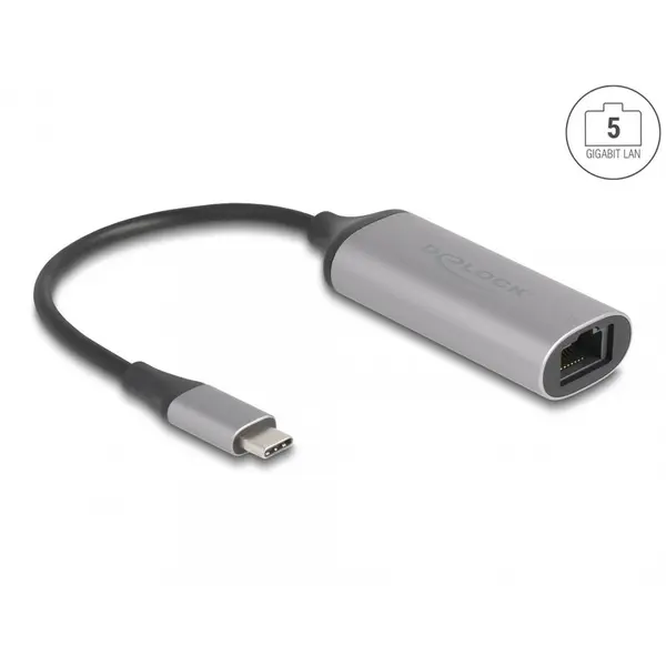 Delock Adaptor USB Type C la 5 Gigabit LAN, Delock 81570