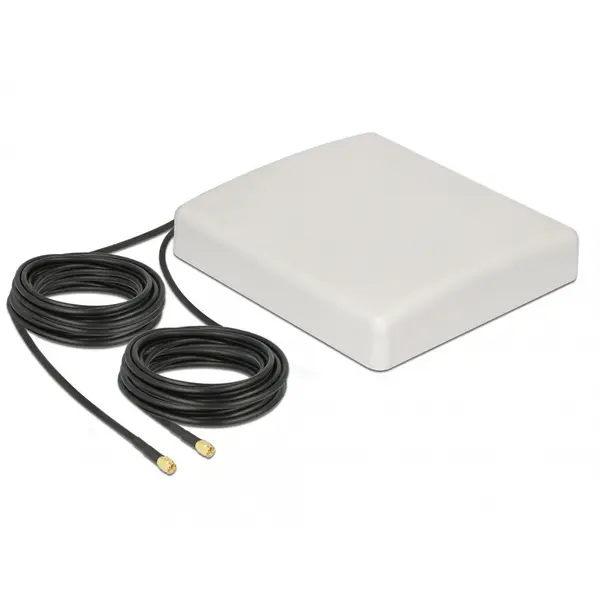 Delock Antena exterioara LTE MIMO 2 x SMA Plug 8 dBi directionala + cablu RG-58 10m, Delock 89891