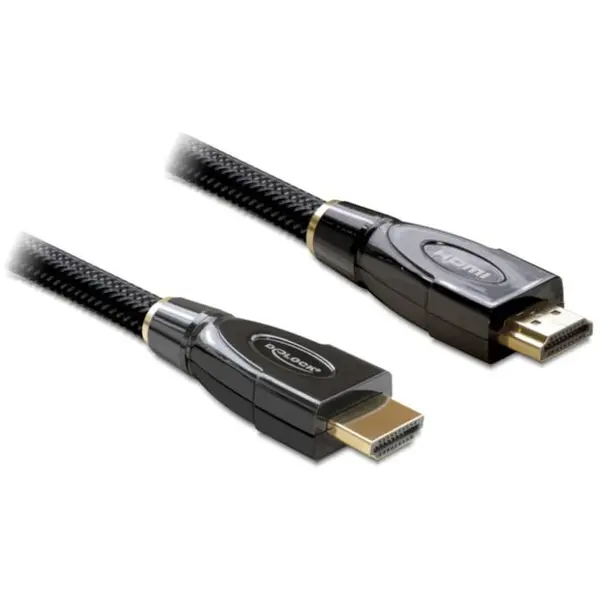 Delock Cablu HDMI mare viteza cu Ethernet A-A drept-drept 2 m Premium, Delock - 82737
