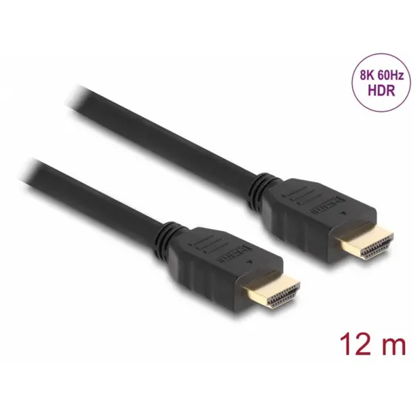 Delock Cablu High Speed HDMI 48Gbps 8K60Hz/4K120Hz T-T 12m, Delock 82007