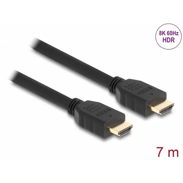 Delock Cablu High Speed HDMI 48Gbps 8K60Hz/4K120Hz T-T 7m, Delock 82005