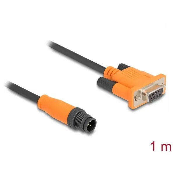 Delock Cablu M12 CAN Bus A-coded 5 pini la D-Sub 9 pini T-M 1m, Delock 66745