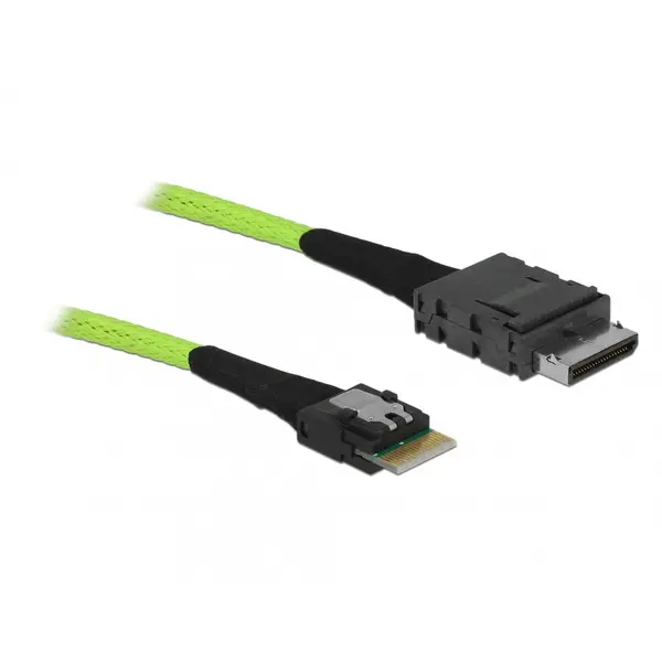 Delock Cablu OCuLink PCIe SFF-8611 la Slim SAS SFF-8654 1m, Delock 85755