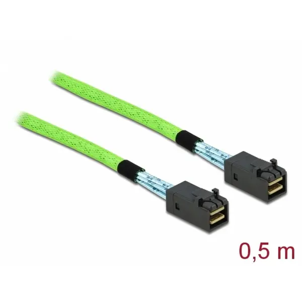 Delock Cablu PCI Express Mini SAS HD SFF-8673 la SFF-8673 0.5m, Delock 86624