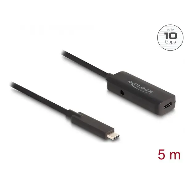 Delock Cablu prelungitor activ USB type C 10 Gbps T-M 5m, Delock 80028