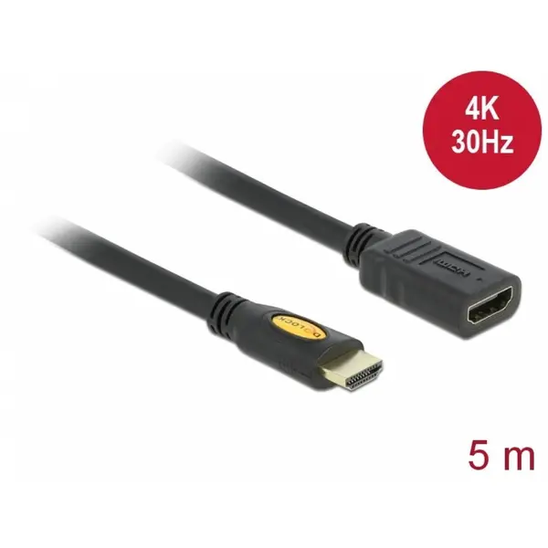 Delock Cablu prelungitor HDMI 4K 1.4 T-M 5M, DELOCK 83082