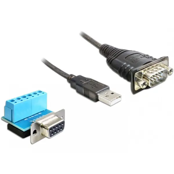 Delock Cablu USB la Serial RS-422/485 0.8m, Delock 62406