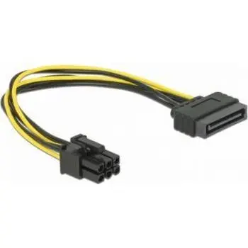 Delock Delock Cable Power Sata 15 Pin > 6 Pin Pci Express, 0,21m
