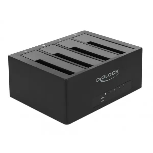 Delock Docking Station USB 3.1-C pentru 4 x HDD/SSD SATA 2.5+3.5, Delock 63930