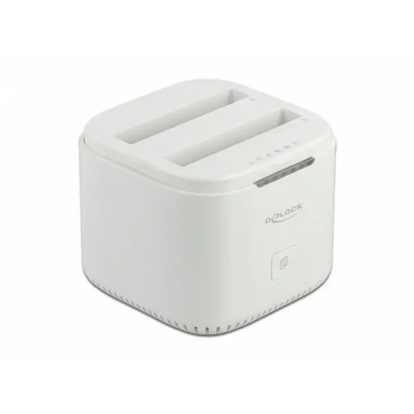 Delock Docking Station USB-C 3.2 pentru 2 x 2.5 SATA HDD / SSD cu functia de Clona, Delock 63084