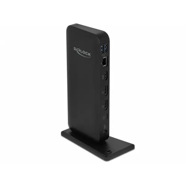 Delock Docking Station USB-C la HDMI / Displayport v1.4 / USB 3.2 / Gigabit LAN / PD 3.0, Delock 87746