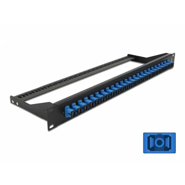 Delock Patch panel 19 cu 24 x SC OS2 Single-mode Simplex, Delock 43380