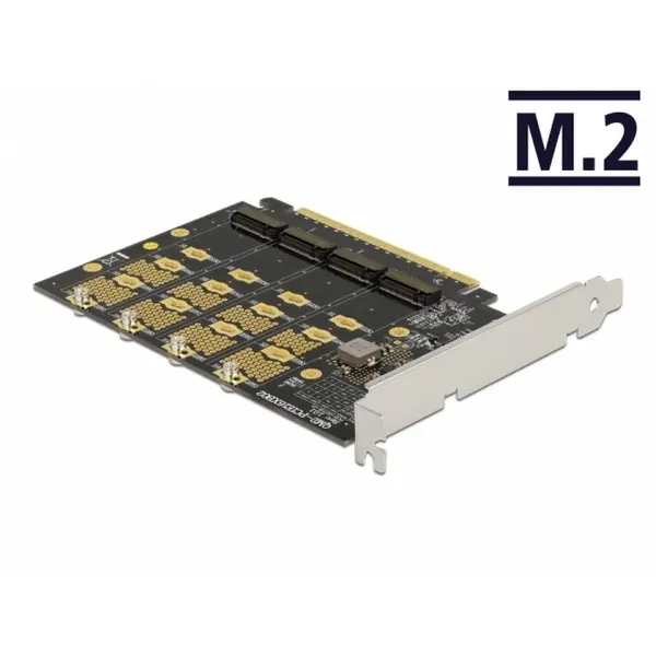 Delock PCI Express cu 4 x NVMe M.2 Key M - Bifurcation, Delock 89017