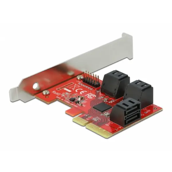 Delock PCI Express cu 6 porturi SATA III LPFF, Delock 89042