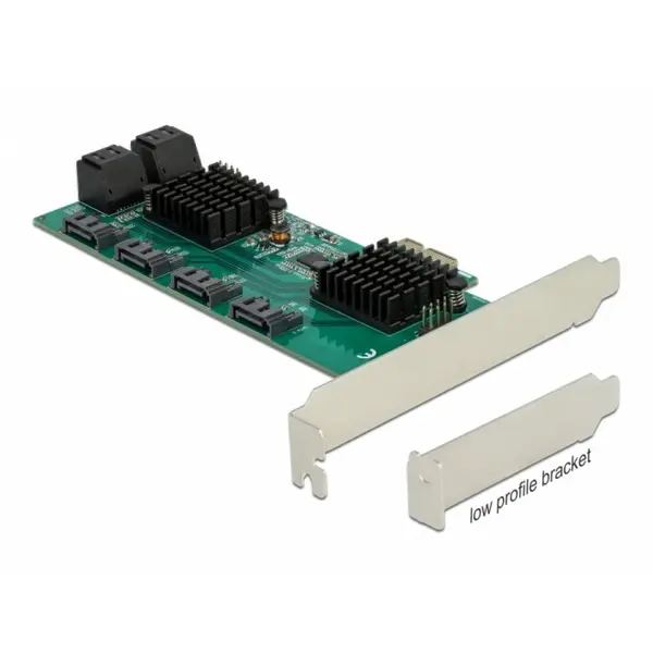 Delock PCI Express cu 8 porturi SATA III LPFF, Delock 90072