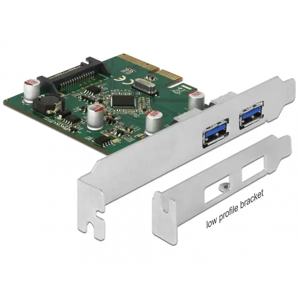 Delock PCI Express la 2 porturi USB 3.1-A Gen 2, Delock 90298
