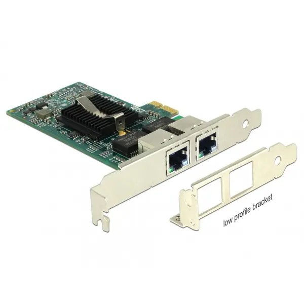 Delock PCI Express la 2 x Gigabit LAN chipset Intel 82576, Delock 89944