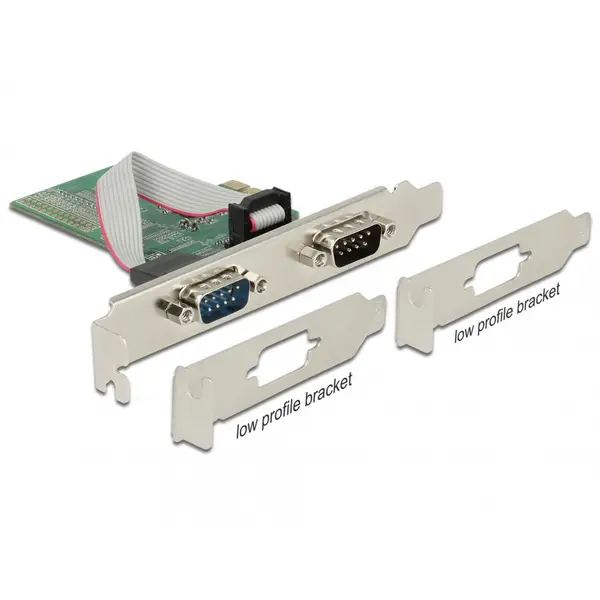Delock PCI Express la 2 x Serial RS-232, Delock 89555