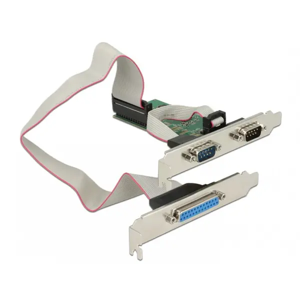 Delock PCI Express la 2 x serial RS232 + 1 x paralel DB25, Delock 89556
