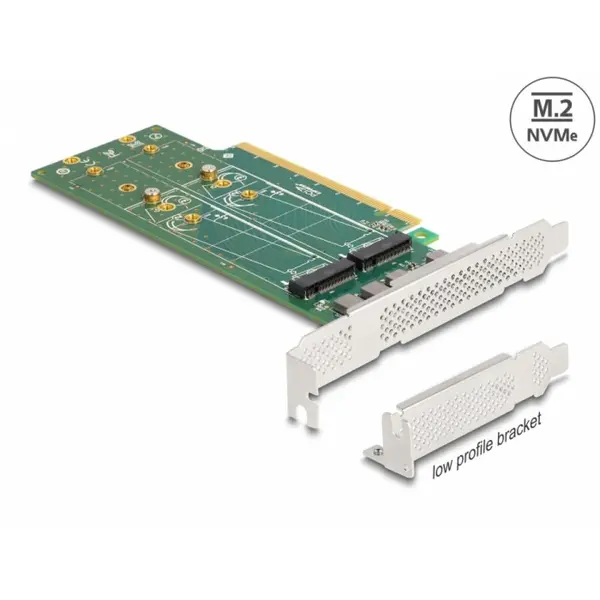 Delock PCI Express la 4 x NVMe M.2 Key M interne - Bifurcation LPFF, Delock 90090