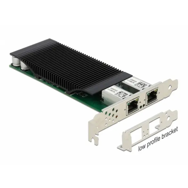Delock PCI Express x4 cu 2 x RJ45 Gigabit LAN PoE+ Intel i350, Delock 88500