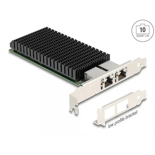 Delock PCI Express x8 Card 2 x RJ45 10 Gigabit LAN X540, Delock 88522