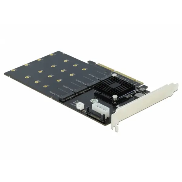 Delock PCI Express x8 / x16 la 4 x NVMe M.2 Key M interne, Delock 90409