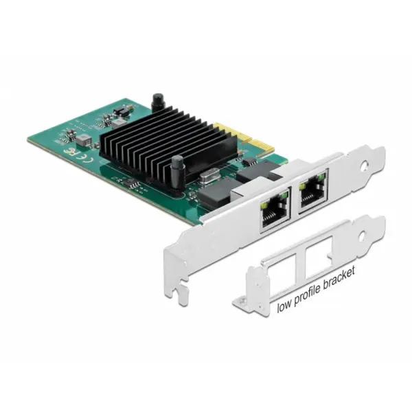 Delock Placa PCI Express la 2 x Gigabit LAN Intel 82576, Delock 89021
