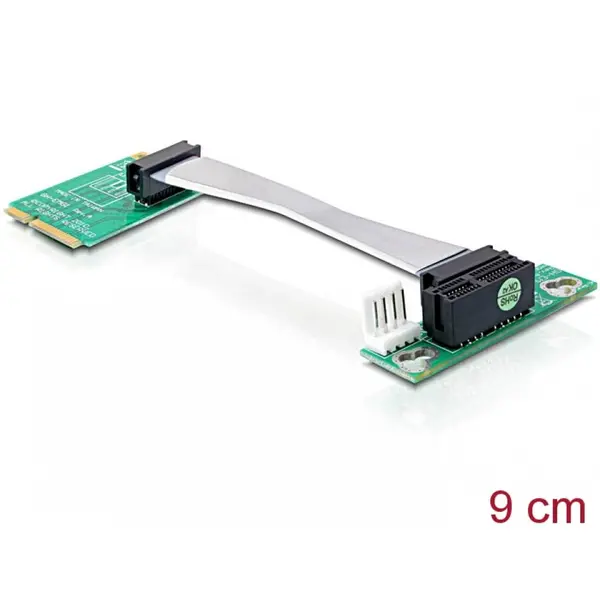 Delock Riser card Mini PCI Express la PCI Express x1 insertie stanga, Delock 41305