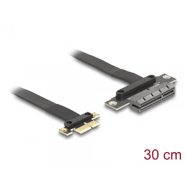 Delock Riser Card PCI Express 3.0 x1 la x4 + cablu 30cm, Delock 81495