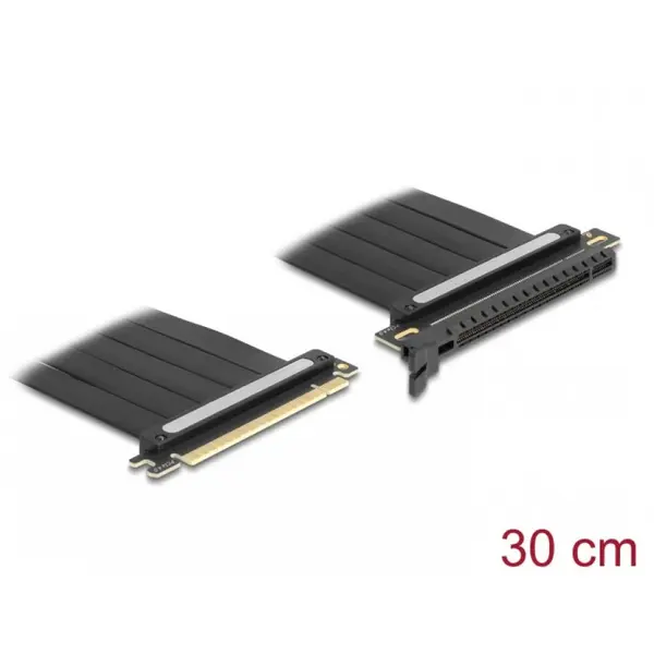 Delock Riser Card PCI Express 4.0 x16 la x16 + cablu 30cm, Delock 81508