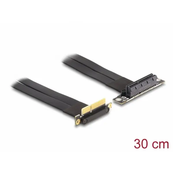 Delock Riser card PCI Express x4 unghi 90 grade + cablu 30cm, Delock 88044