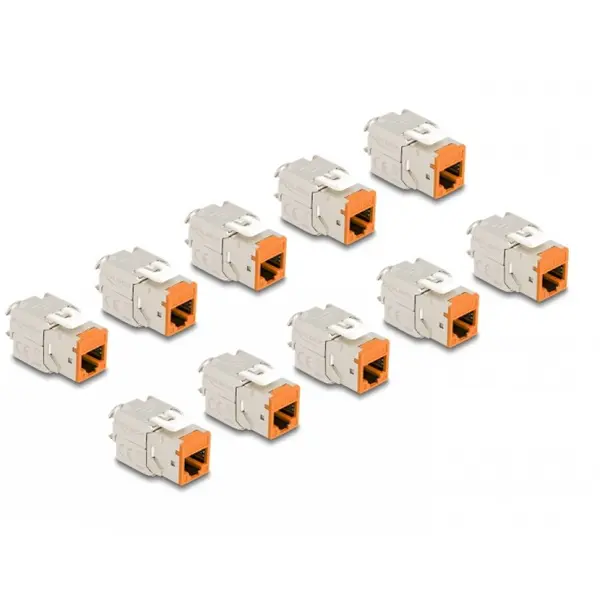 Delock Set 10 bucati modul Keystone RJ45 Delock 88117, RJ45 LSA, Cat.6A