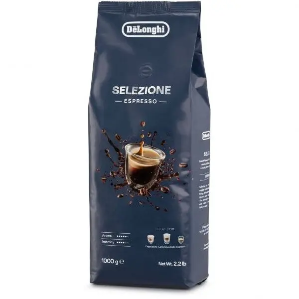 Delonghi Cafea boabe DeLonghi Espresso Selezione DLSC617, 1kg, Prajire medie, 70% Arabica 30% Robusta, Intensitate 4