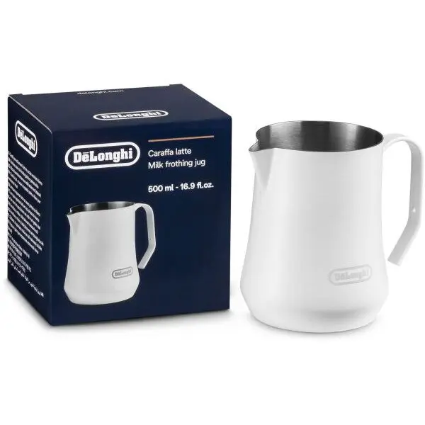 Delonghi Cana de spumarea laptelui DeLonghi DLSC081, 500 ml, alb