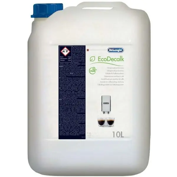 Delonghi Decalcifiant De'Longhi EcoDecalk SER1057, Capacitate 10 litri, Pentru 100 cicluri de decalcifiere, Elimina rapid depunerile, Prelungeste durata de viata si creste eficienta espressoru